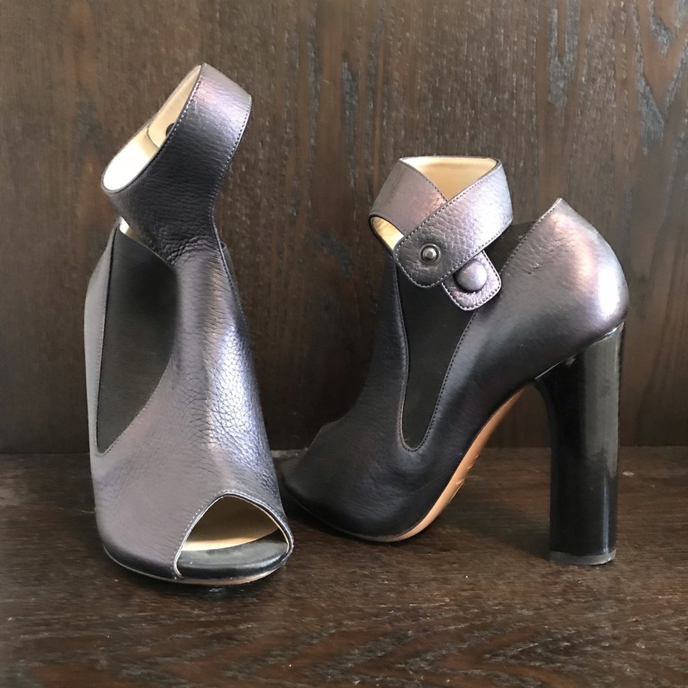 Nicholas Kirkwood peep toe bootie